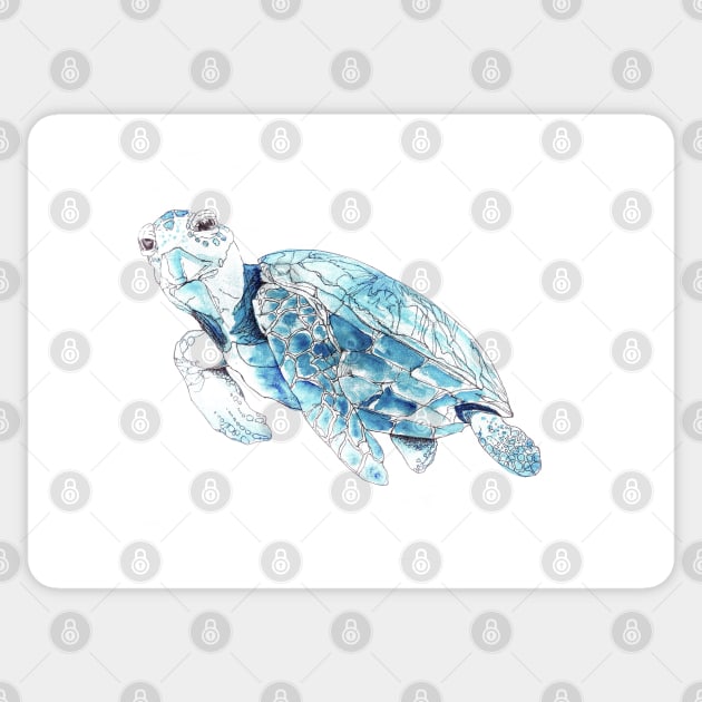 SEA TURTLE WHITA Sticker by MAYRAREINART